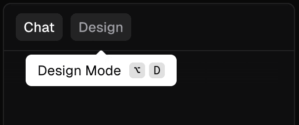 Design mode button